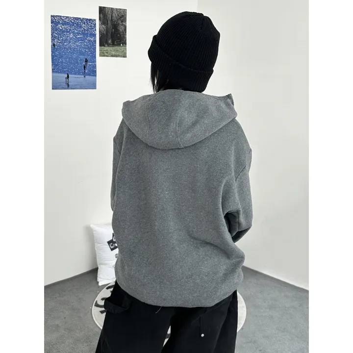 [UNISEX]히든 더 플리스 후리스 바라클라바 후드 포켓 스트링 포인트 집업(3color/3-5일 여유주문) 상세 이미지 26