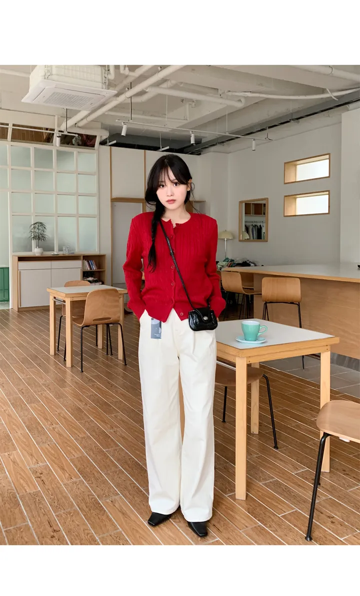 [정사이즈핏/간절기필수-!]클래식꽈니트가디건 상세 이미지 13