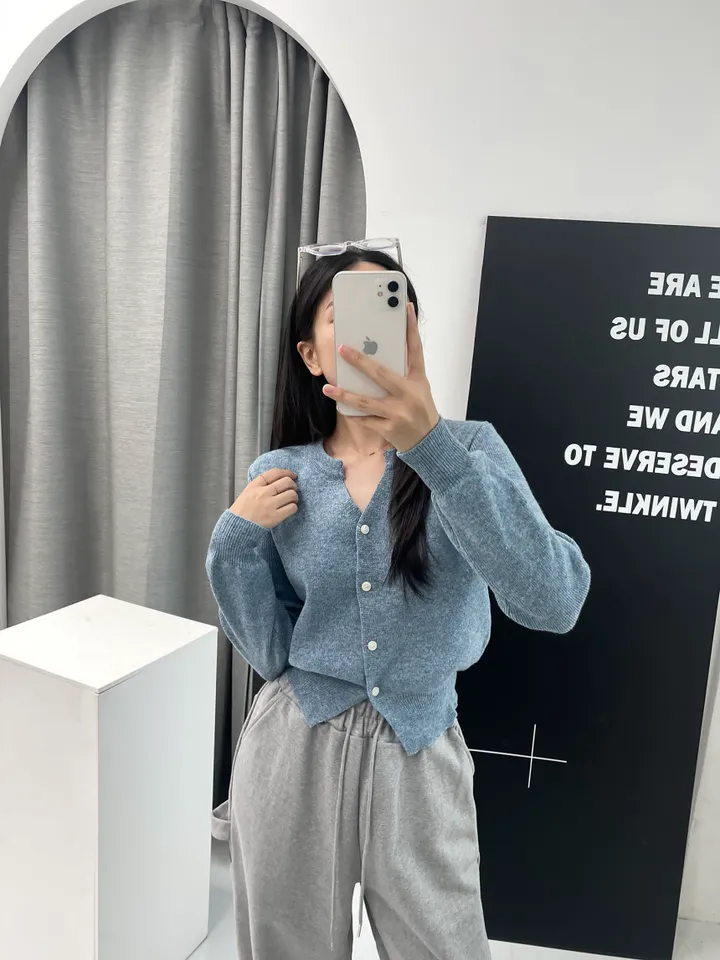 ❤봄컬러추가❤ 13컬러 캐시미어 라운드 트임 니트가디건 상세 이미지 73
