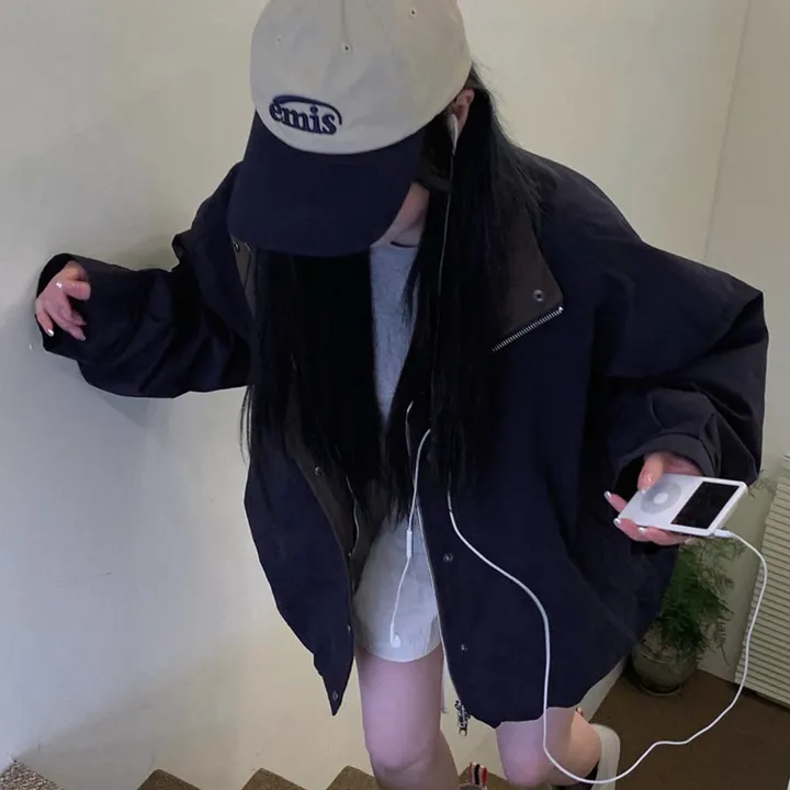 [봄야상💌] 마린 남녀공용 오버핏 배색 워크 야상 자켓 - Jk 상세 이미지 56
