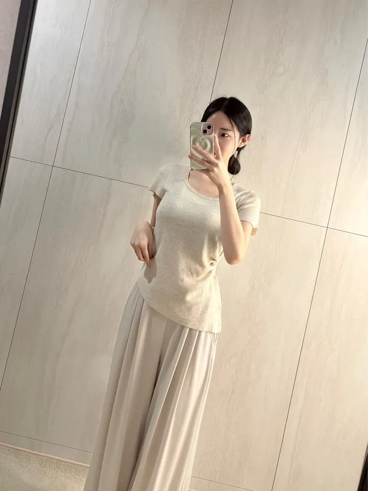 *허리쏙 촤르르 밴딩 핀턱 와이드 팬츠 *핀턱팬츠, 와이드팬츠, 여름바지, 촤르르팬츠 상세 이미지 16