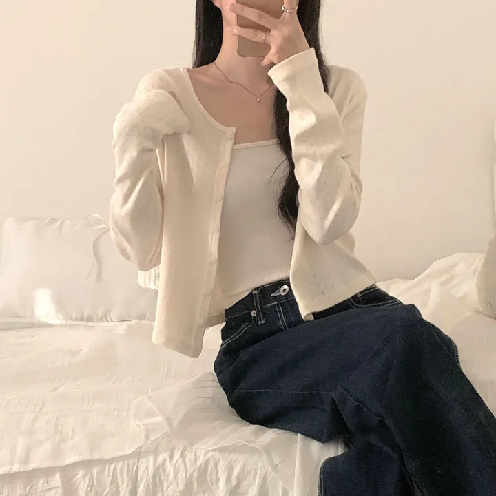 로로 펀칭 가디건 (8color) 상세 이미지 20
