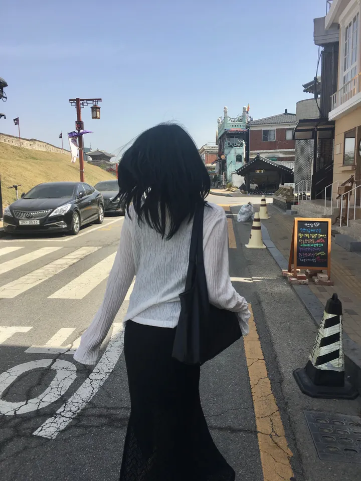 [시원해요!] 코랄린 cd - 봄 여름 간절기 러블리  시스루 루즈핏 링클 얇은 긴팔 가디건 상세 이미지 9