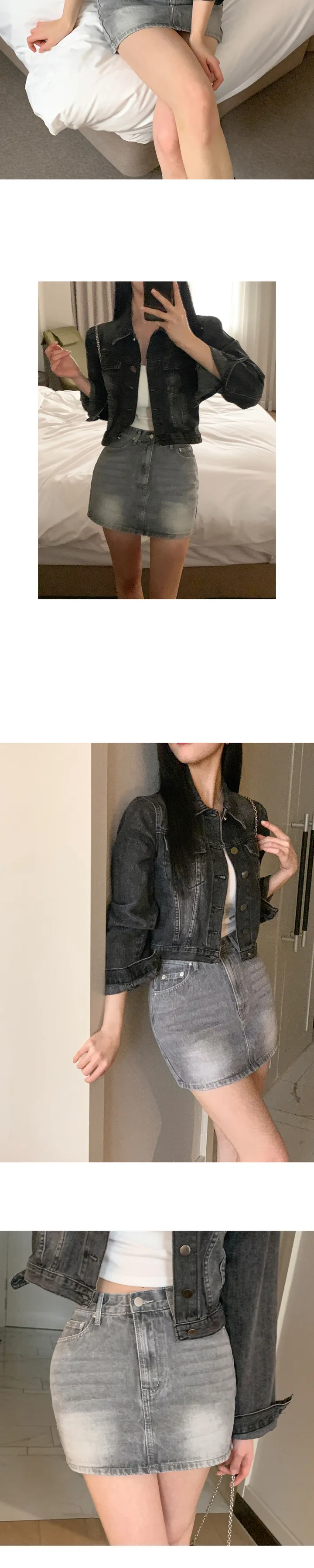 [리뷰보장/모델소장❤️] 다이든 빈티지 워싱 중청 흑청 청자켓 데님자켓 상세 이미지 23