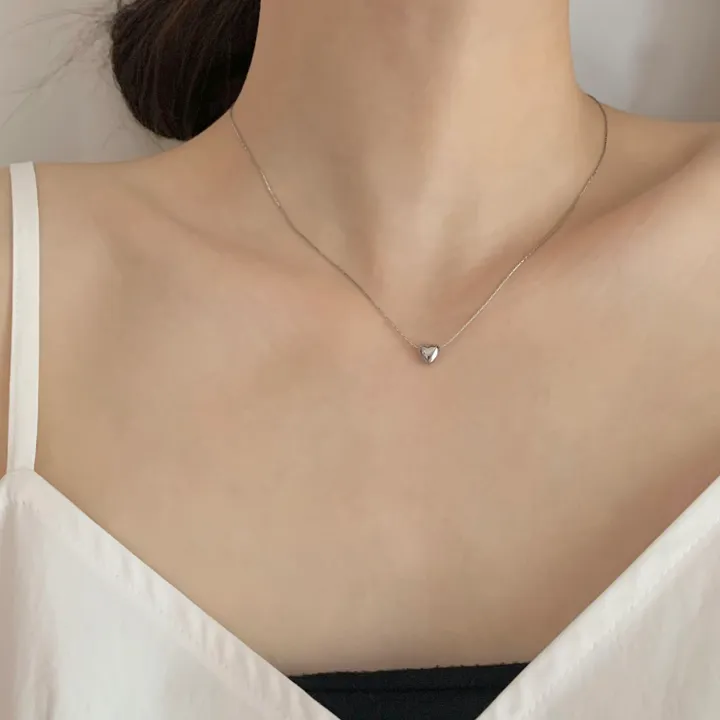 당일출고 [써지컬] 미니 샤인 하트 목걸이 상세 이미지 4