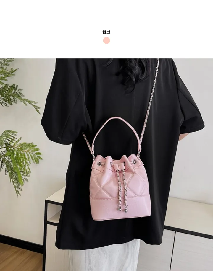 [당일출고🚀]묶음할인 3way 데일리 퀄팅 미니 복조리백 데일리 룩, 데이트, 여행, 학생, 직장인 패션백 상세 이미지 26
