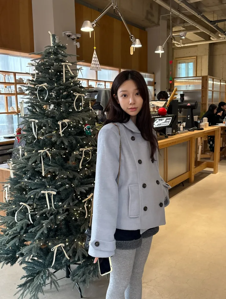 [문의폭주🚛/누빔안감/울함유] 베일리 더블 숏 코트 상세 이미지 8