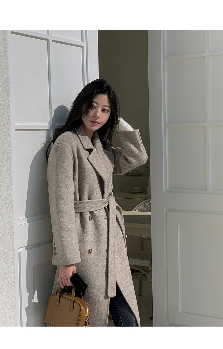 [자체제작/1만장돌파!/S-L] 브랜던 프리미엄 더블 울 핸드메이드 롱 코트 상세 이미지 57