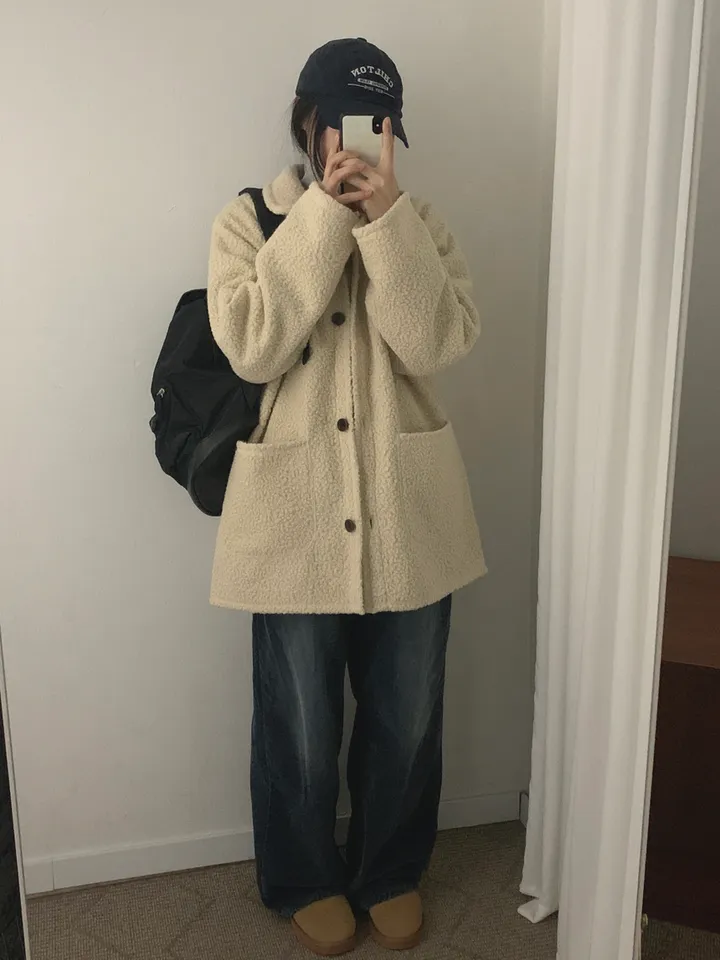 부클하프코트 (3color) 상세 이미지 9