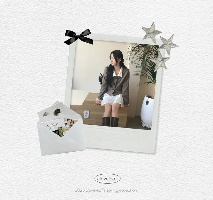 [봄신상🌼/세트상품] 투피스 펀칭 라운드 카라 세트 상세 이미지 9