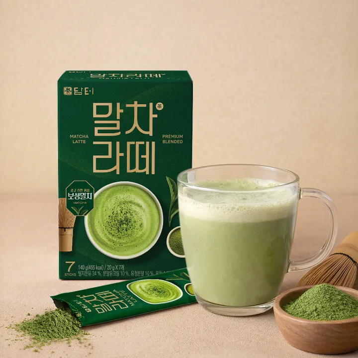 담터스토어 🍀부담없는 체험용🍀담터 말차라떼 (7T/20T) - 에이블리 스토어