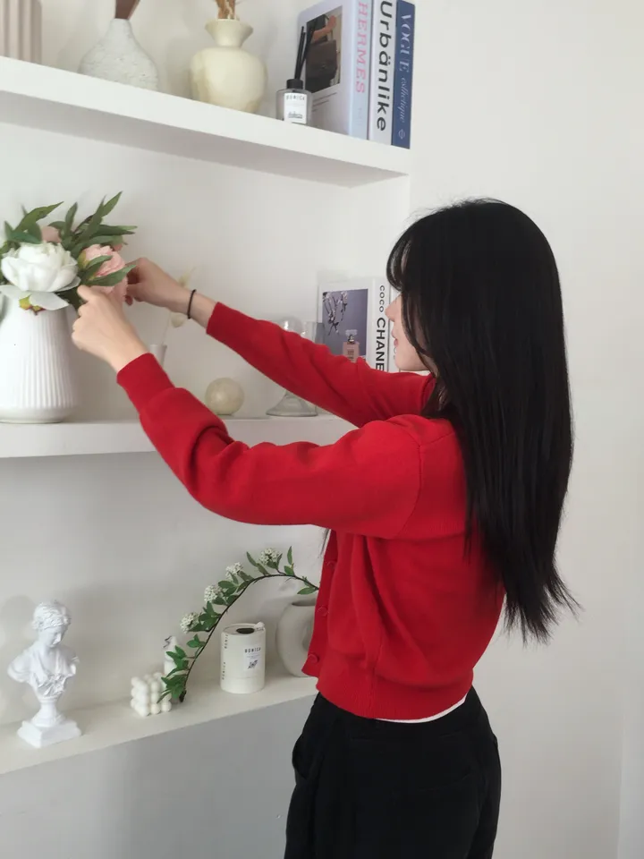 {✩봄 신상 / 넉넉 여리핏✩} 🌸팔뚝살 커버 맛집🌸 파스텔 니트 브이넥 가디건 상세 이미지 12