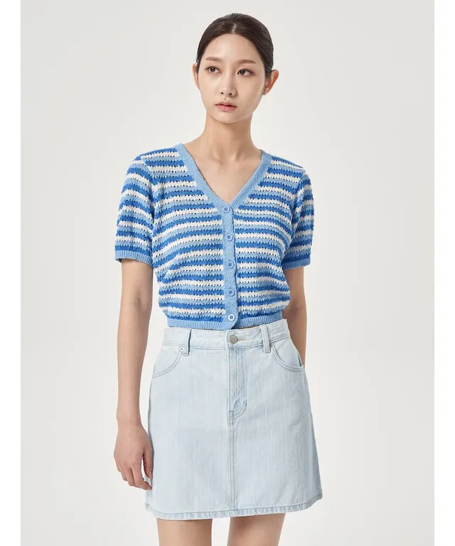 woman in a casual skirt and top outfit