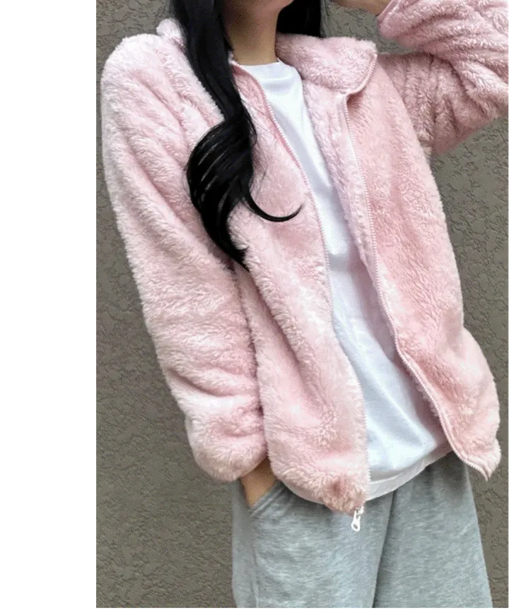 [효자템/세일] 💗양털 플리스 후리스 집업 커플 남여 공용 3color 상세 이미지 9
