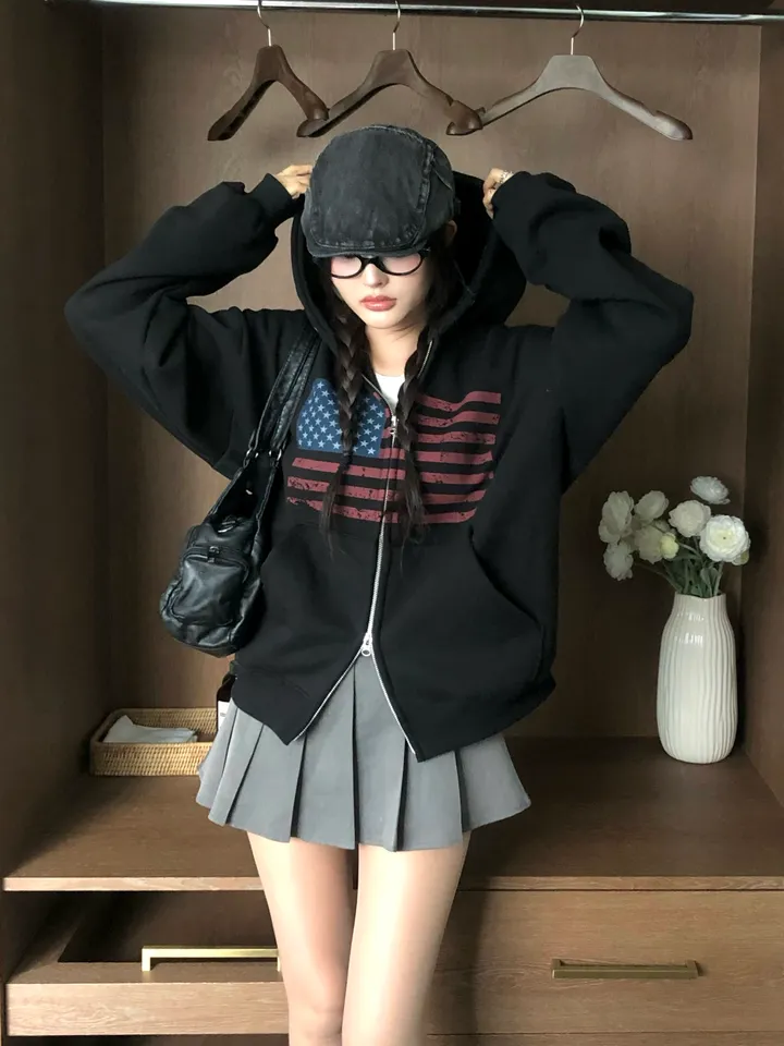 르빌 빈티지 아메리카 후드집업 상세 이미지 13