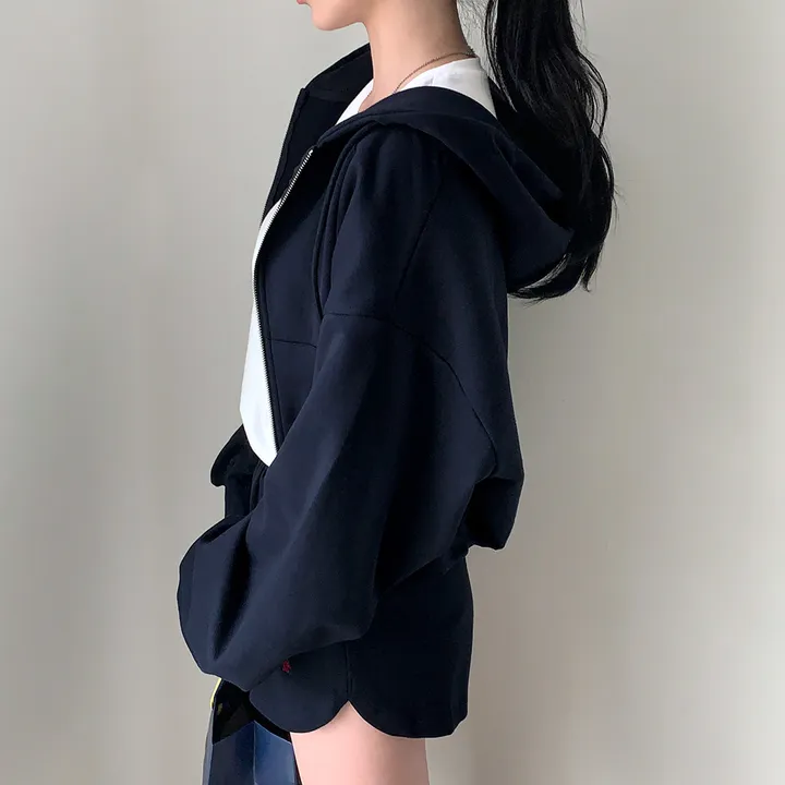 [💖후기극찬/봄,가을교복💖]  자체제작 #크치Made 꿈에 나온 핏, 사계절 입는 크롭 투웨이 후드집업 - zipup : 봄,봄아우터,봄자켓,가을,가을아우터 상세 이미지 58