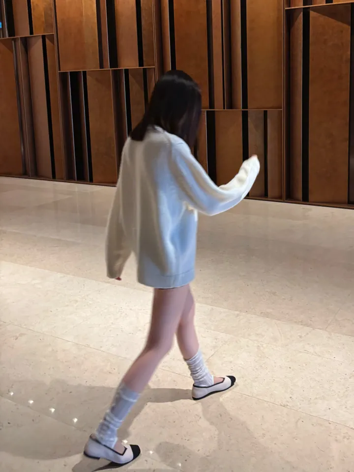 🌺제니 핀터레스트 무드 울50 꽃 코사지 루즈핏 가디건 상세 이미지 5