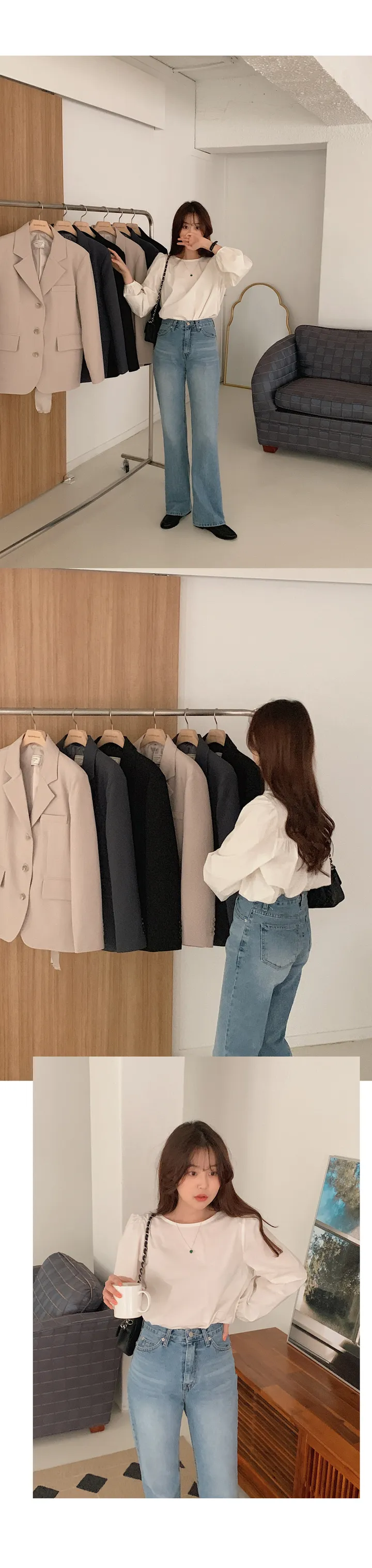 [landmade/2size]시그니처 쓰리버튼 싱글 자켓 (5color) 상세 이미지 30