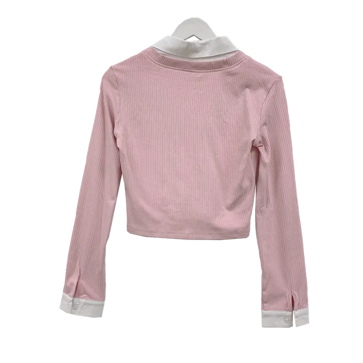 [오픈가능/한벌로끝-!] shirt cardigan layered long-sleeved shirt [ 셔츠 가디건 레이어드 긴팔티 ] 상세 이미지 12