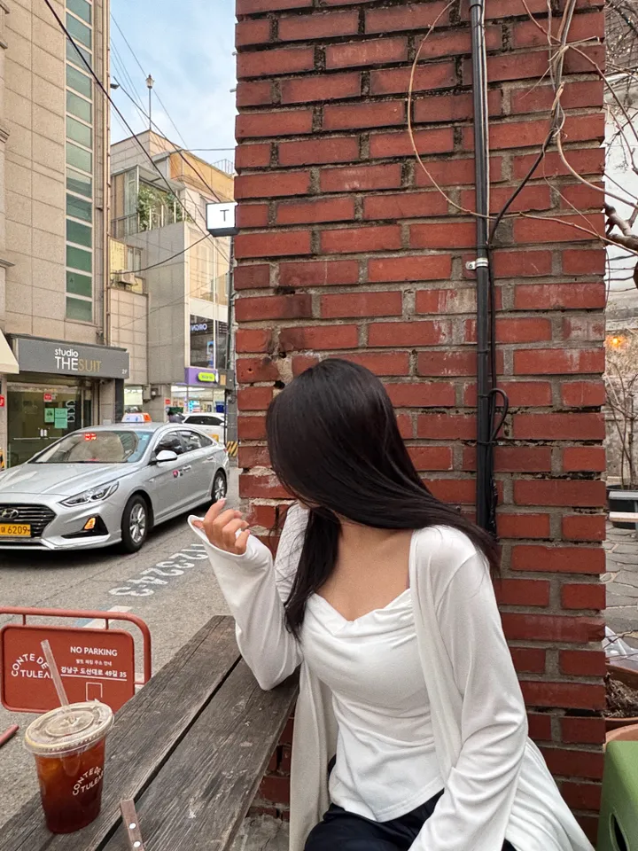 [자체제작]촉촉 셔링 나시 가디건 세트 상세 이미지 43