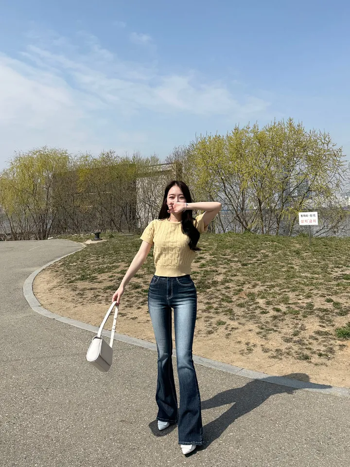 [자체제작/허리쏘옥/히든밴딩/기본,롱ver] -3kg 몸매 보정 워싱 롱 부츠컷 데님 청바지 롱팬츠 상세 이미지 59
