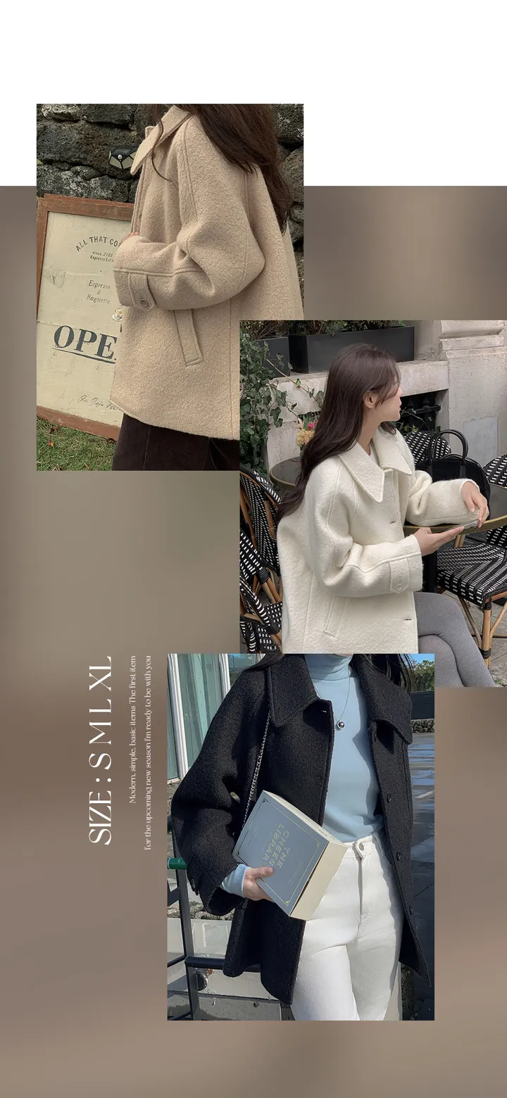 [자체제작/1만장돌파!/S-XL]버던 울 하프 코트 (출근룩/하객룩/데일리룩/겨울아우터/겨울코트) 상세 이미지 6