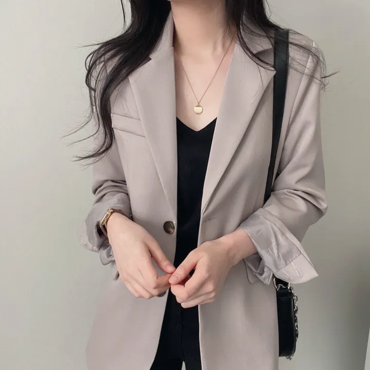 당일발송 (어깨패드없는 네추럴핏) 봄가을 소매트임 고퀄 베이직 자켓 상세 이미지 35