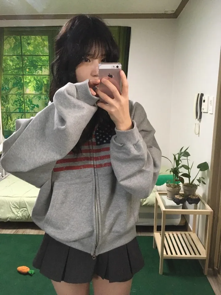 [최저가‎]⋆˚✿˖°아메리칸 성조기 미국 투웨이 후드 집업(2color) 상세 이미지 29