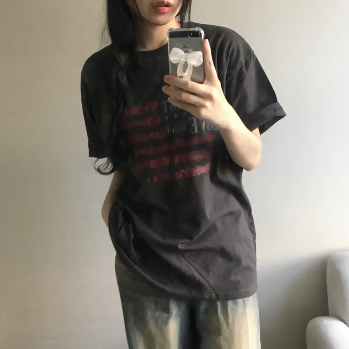 [빈티지/오버핏!] 페일 레터링 프린팅 반팔티 (3color) 상세 이미지 18