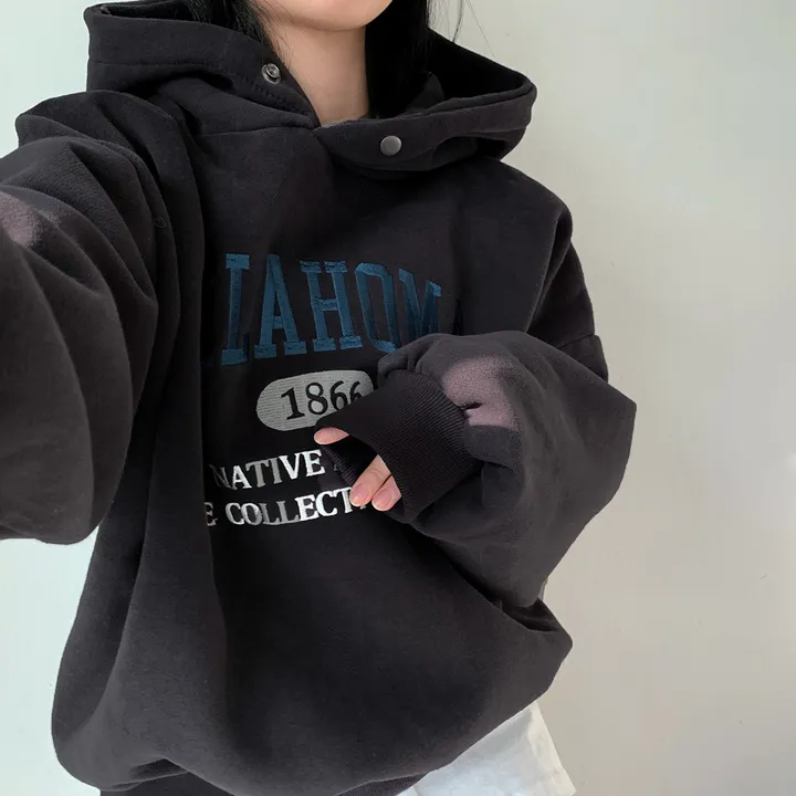 [대박핏보장✨/98%만족/진그레이 당일출고!] 자체제작 #크치Made 꿈에 나온 핏, 오클라호마 1866  양기모 맨투맨 긴팔 후드티 ; 5컬러 상세 이미지 80
