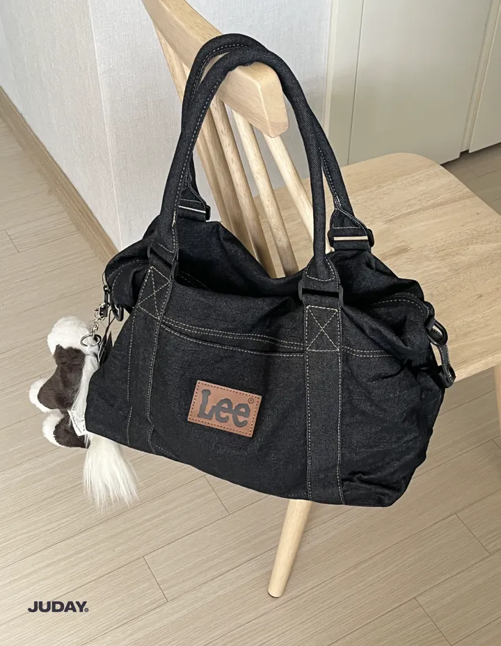 Lee 데일리 핸드백 크림 블랙데님 블루데님 상세 이미지 6