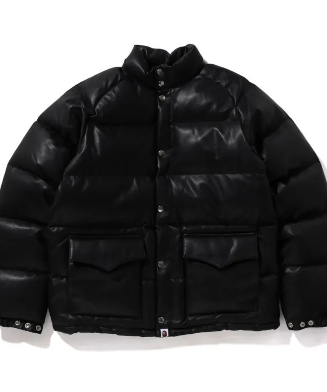 베이프 패딩 LEATHER CLASSIC DOWN JACKET 1K80-144-004