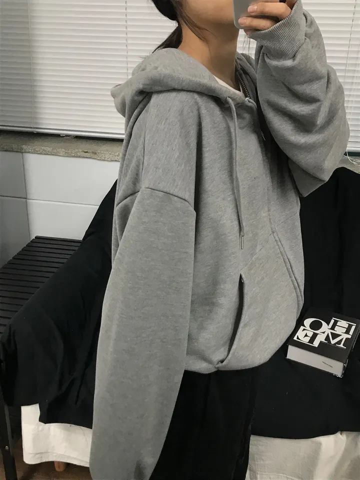 (1+1/교복템)당일출고🚛Avocado basic over two way zip- up - 7color 상세 이미지 28