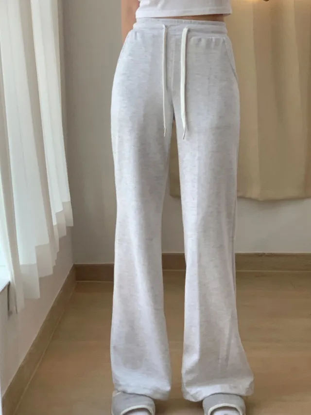 (핏대박) 부츠컷 밴딩 롱기장 꾸안꾸 골반 보정 슬림 말라핏 키큰녀 운동 봄 여름 가을 간절기 데일리룩 바지 츄리닝 트레이닝 팬츠 4color 상세 이미지 24