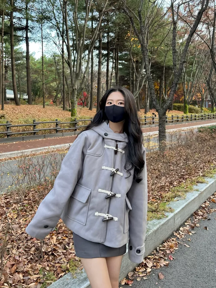 당일출고![마지막수량/누빔안감!] 떡볶이 숏 코트 자켓 상세 이미지 14