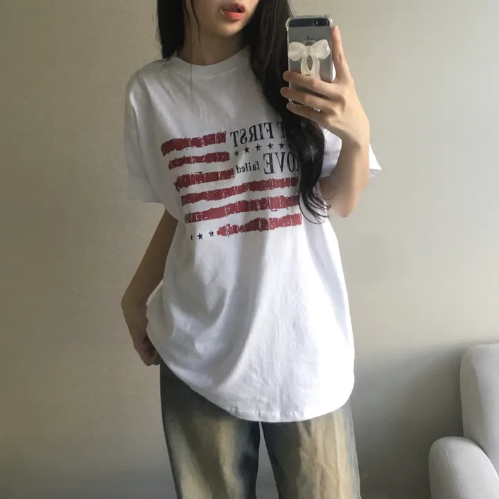 [빈티지/오버핏!] 페일 레터링 프린팅 반팔티 (3color) 상세 이미지 8