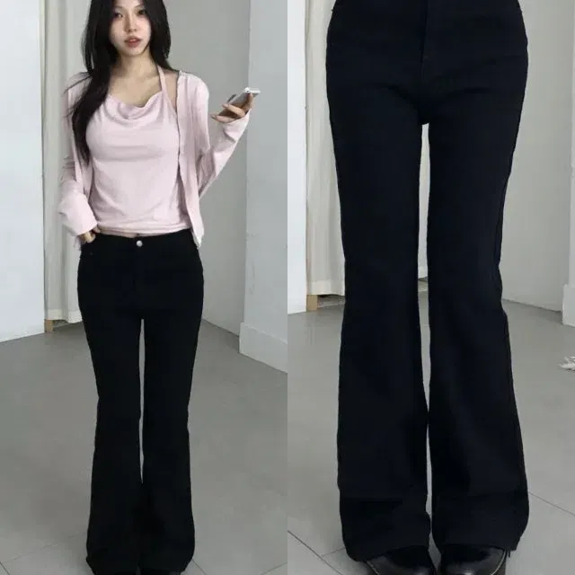 [핏보장🖤/군살커버!] 루세 하이웨스트 부츠컷 데님 팬츠