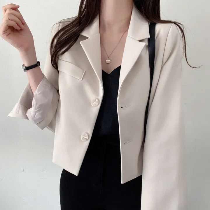 봄자켓🌷(백화점퀄) 어텀 메이비 소매트임 숏 자켓 상세 이미지 38