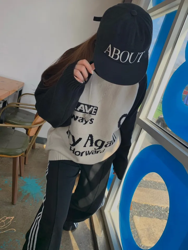 [대두도소두만들어주는핏🧢❤️/최저가💌] 어바웃 레터링 캠프 캡 모자 볼캡 (3color) 상세 이미지 15