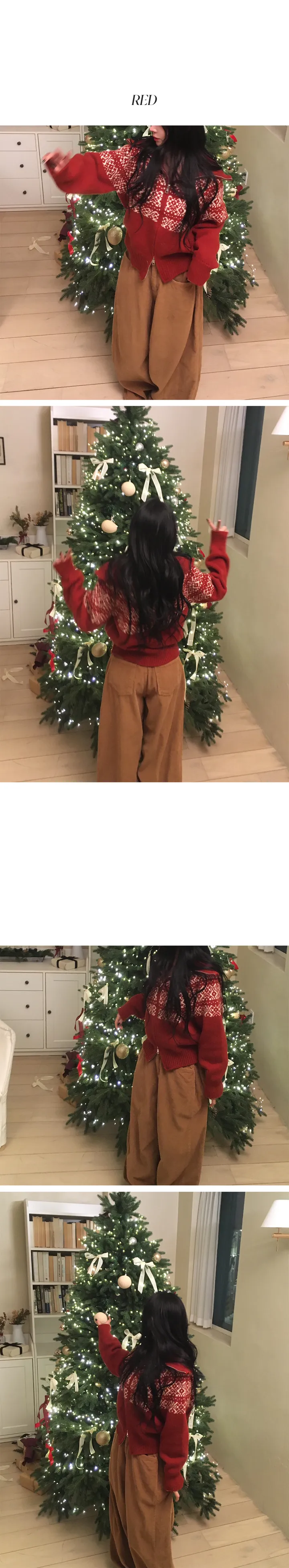 [도톰,아방핏🎁/투웨이] 노르딕 마블링 고퀄 오버 루즈핏 도톰 투웨이 카라넥&하이넥 니트 집업 (한겨울까지 쭉~) 상세 이미지 5