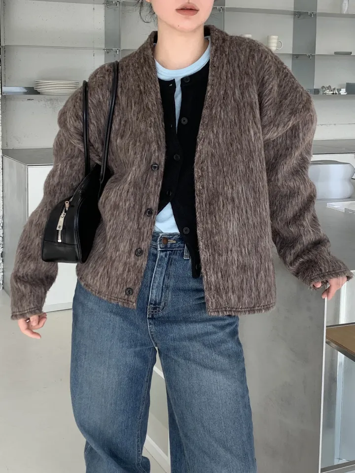 basic round cardigan (5color) 상세 이미지 37