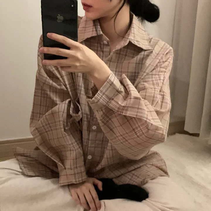 묶음할인🎈[오버핏🤍] 마가린 체크 오버 남방 상세 이미지 28