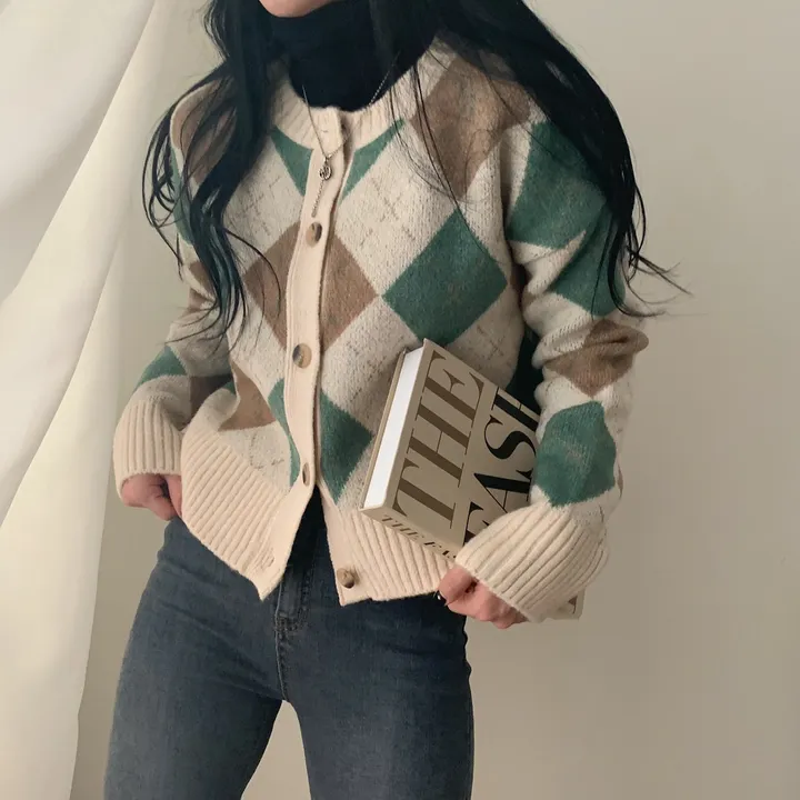 동화속 아가일 체크 니트가디건 ;3col 상세 이미지 41