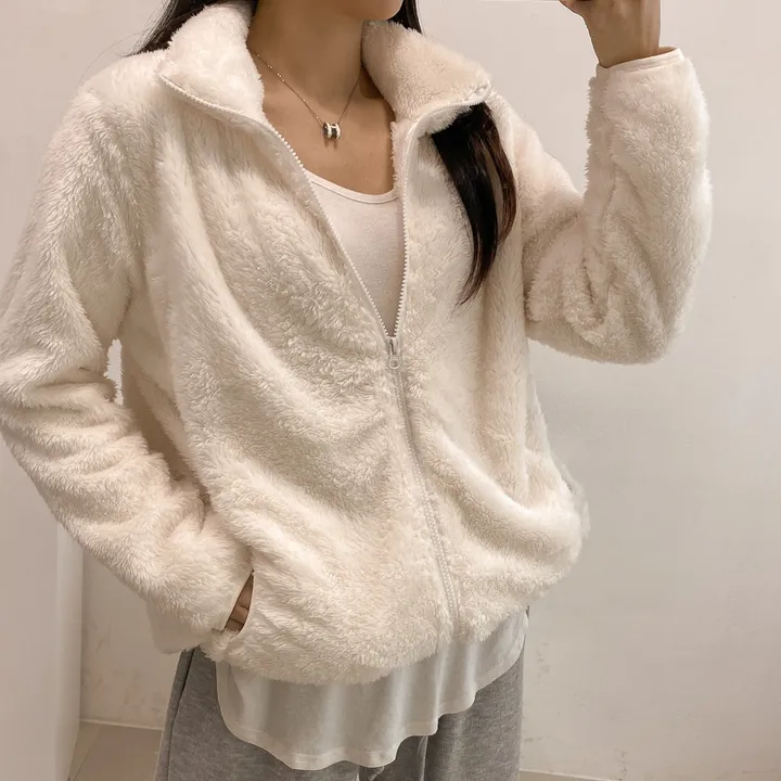 (💥강추템!! 보들보들촉감~💥) 따뜻 플리스 후리스 커플 포근 털 겨울 집업 (L~XL) 상세 이미지 38