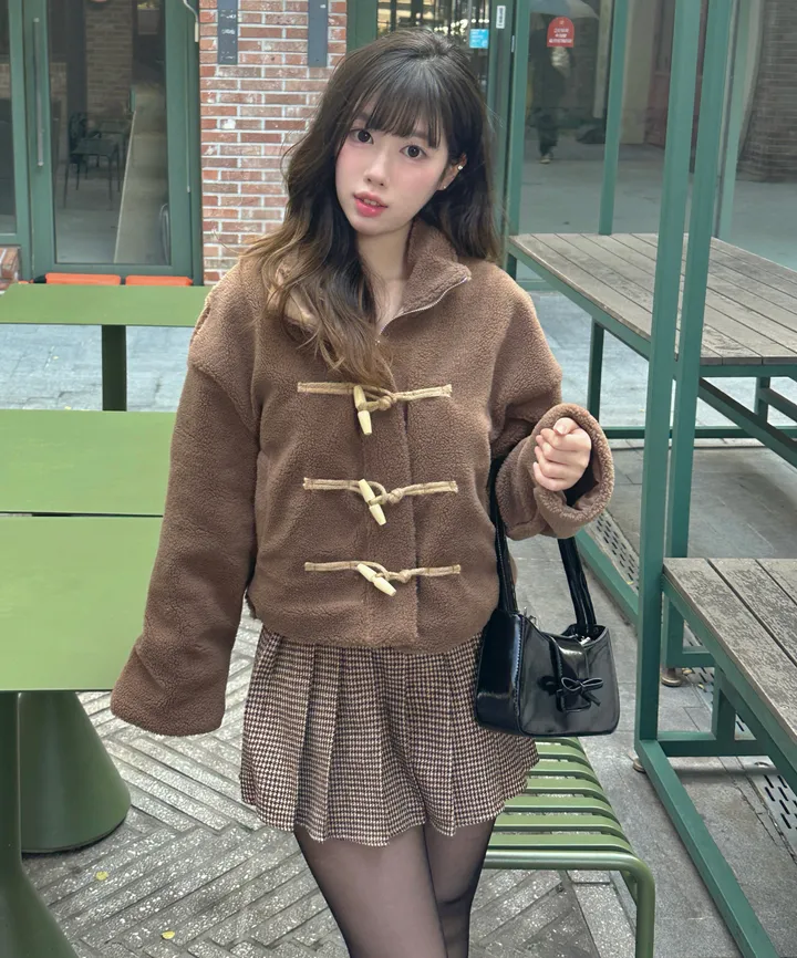 🚀season off SALE🚀[왕따뜻/갓성비🤍] 반목카라 양털 뽀글이 플리스 누빔 떡볶이 집업 숏자켓 3color 상세 이미지 33