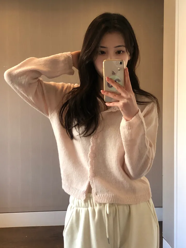 [봄신상/여리핏] 모헤어 러블리 프릴 파스텔 울 가디건 -4colo 상세 이미지 18