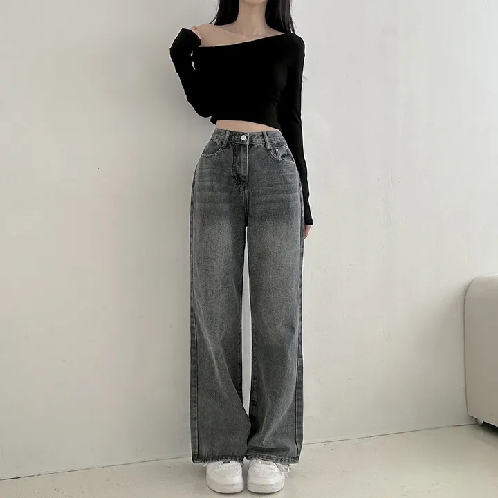 [3단기장/S-2XL/인생데님👖] 로킷 데님 와이드핏 롱 워싱 데님 팬츠 6colors 상세 이미지 16