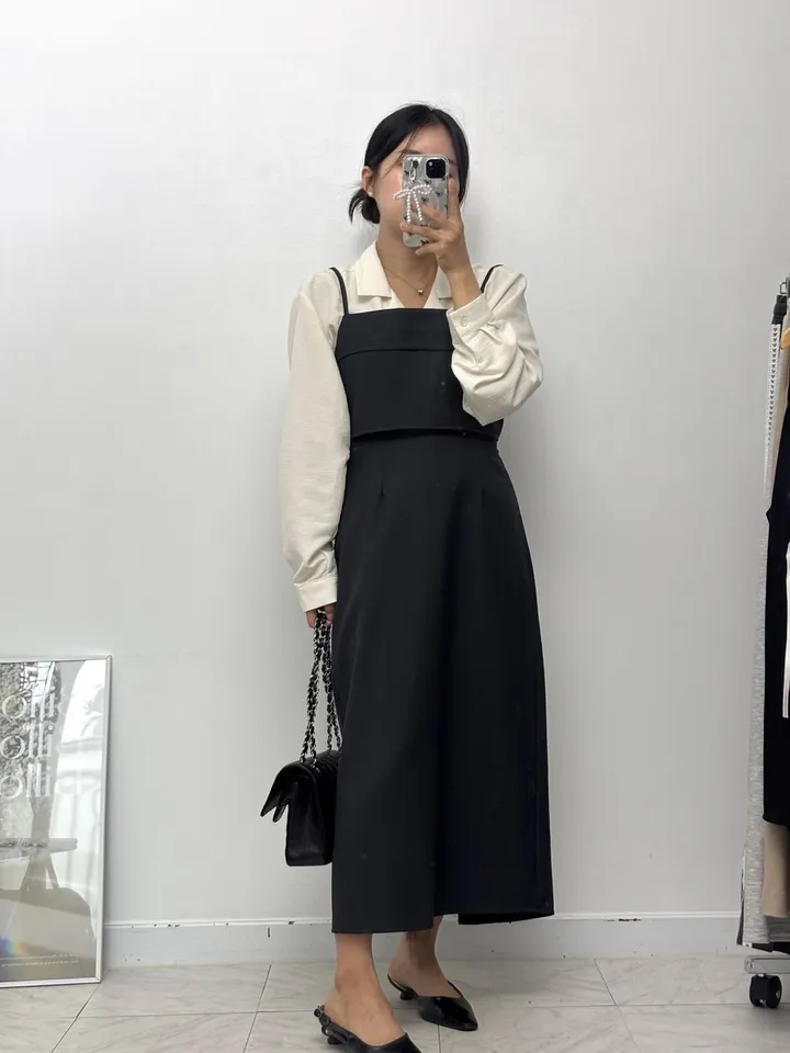 [set가격💛국내생산] 뷔스티에 + 롱 스커트 투피스 셋업 set (2color) 상세 이미지 25