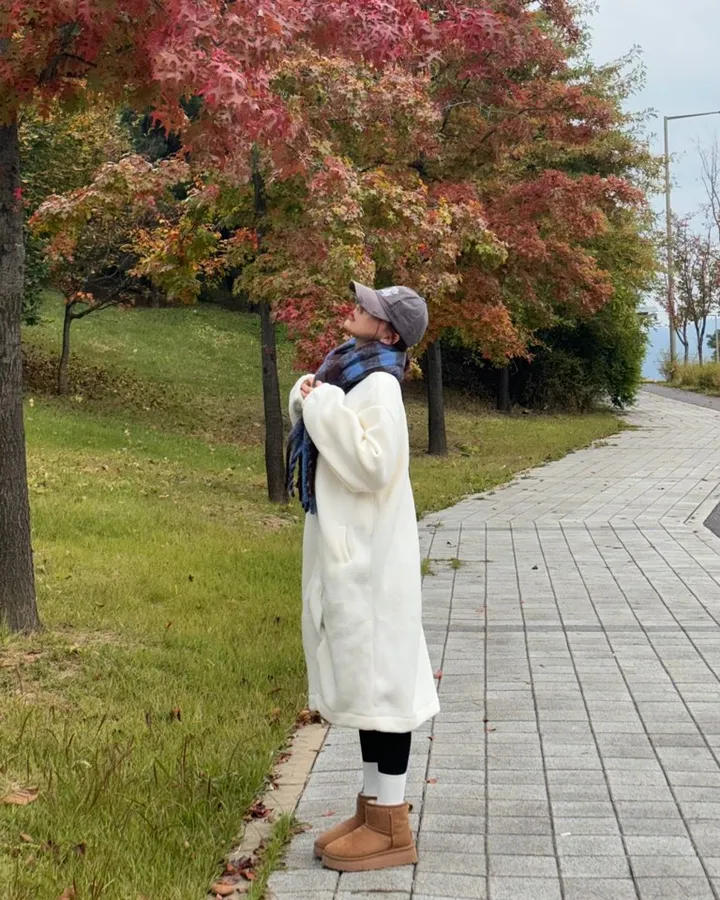 [🧣 당일발송/원가판매 ]아방 폭닥 체크 롱 머플러 목도리 상세 이미지 9