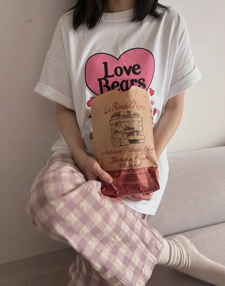 러브베어 하트 커플 곰돌이 티셔츠 상세 이미지 16